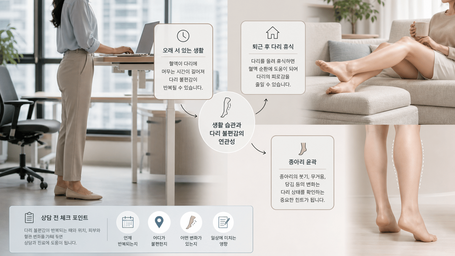 압박스타킹은 누구에게 필요할까? 하지정맥류 상담 전 선택 기준